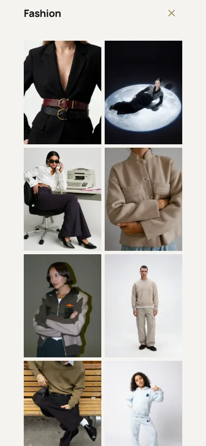 Marwan Visuals on a phone: Industries: fashion