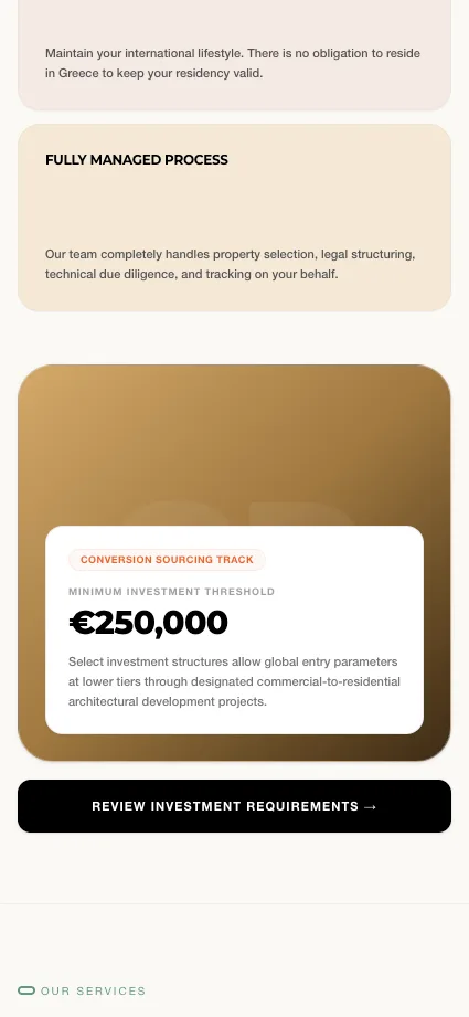 O Properties on a phone: The Golden Visa