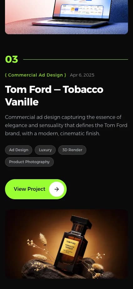 Yahya Amr on a phone: Featured project