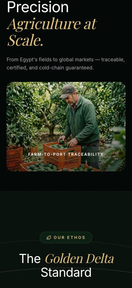 Golden Delta on a phone: Farm-to-port traceability